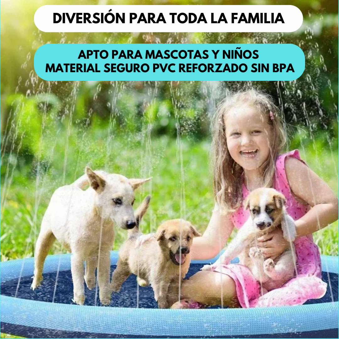 Pack alfombra aspersora Aquapeludo & Mimos