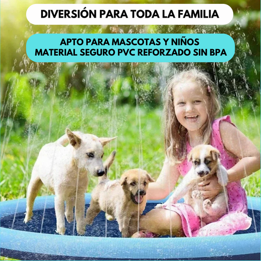 Pack alfombra aspersora Aquapeludo & Mimos