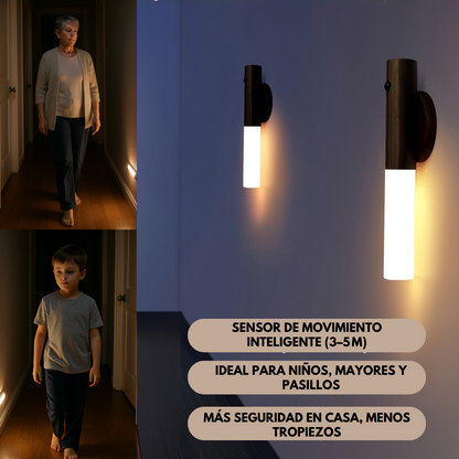 LuzAlPaso™ - 2 Luces LED Magnéticas con Sensor de Movimiento