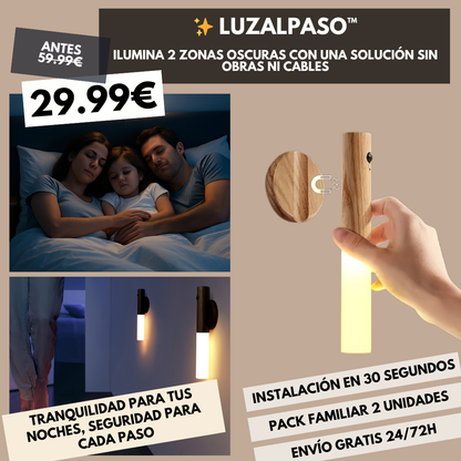 LuzAlPaso™ - 2 Luces LED Magnéticas con Sensor de Movimiento