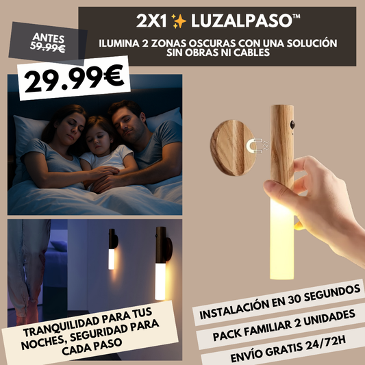 LuzAlPaso™ — La luz magnética inteligente que te guía en la oscuridad 🌙